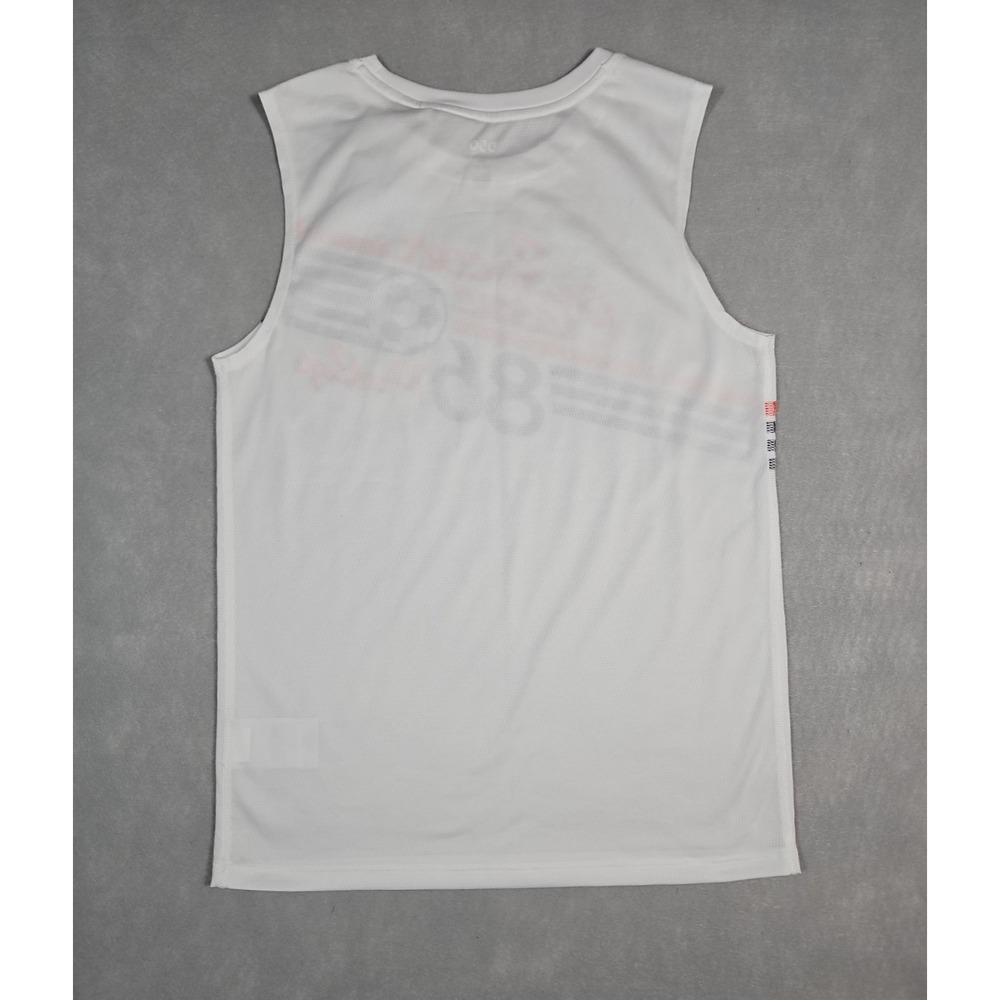 DSG Boys White Soccer Classic Graphic Performance Tank Top Size Medium NWT - Picture 2 of 7